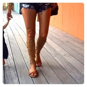 Knee High Gladiator Sandals